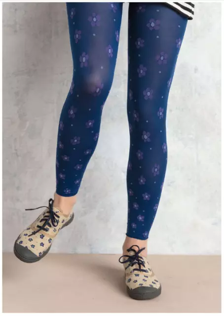 BNWT GUDRUN SJODEN Size XL UK 20 Blue Belle Flower Patterned