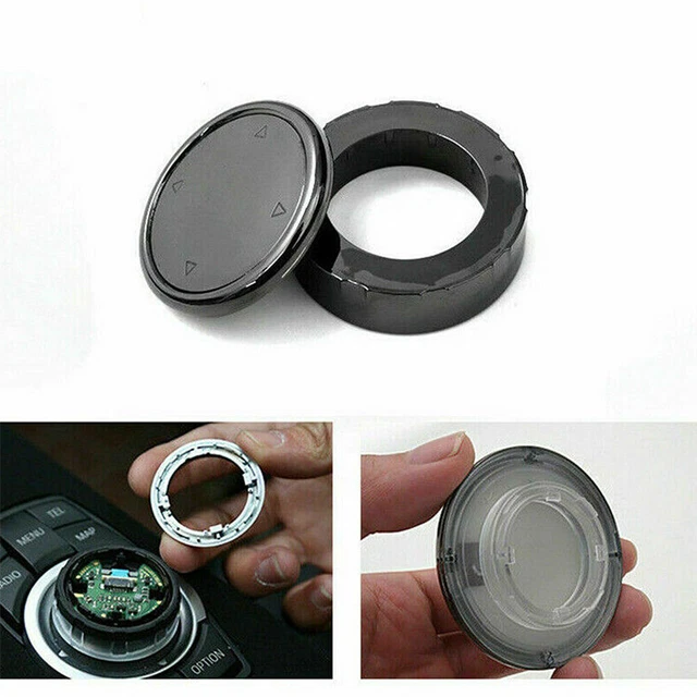 1 Pc Multimédia Céramique Bouton Noir Couvercle Pour BMW X1 X3 X4 X5 X6 1 2 3 5