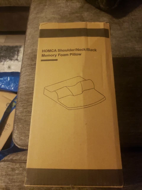 Homca shoulder/neck/back memory foam pillow (new, Never Used)