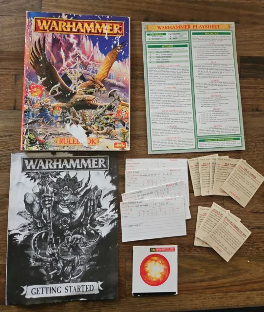 Warhammer Fantasy Battles Rulebook 1996 5th Edition Games Workshop Rule Book.