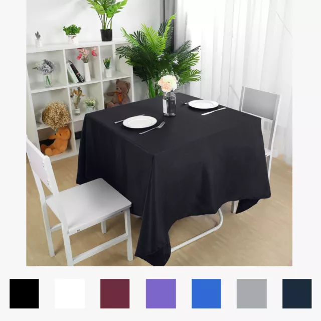 Nappe Table Lavable Table Couverture pour Mariage Restaurant Fête Picnic Carré