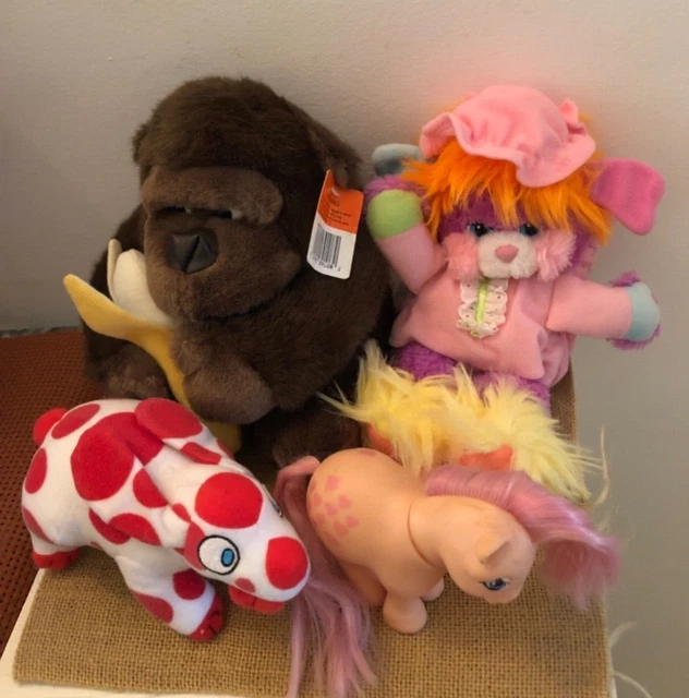 Lotto di 3 peluche ( Popples, Pimpa by Trudi e scimmietta)😍 Più Mini Pony italy