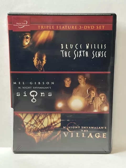 M Night Shyamalan: The Sixth Sense / The Village / Signs (3 DVD) - Original seal