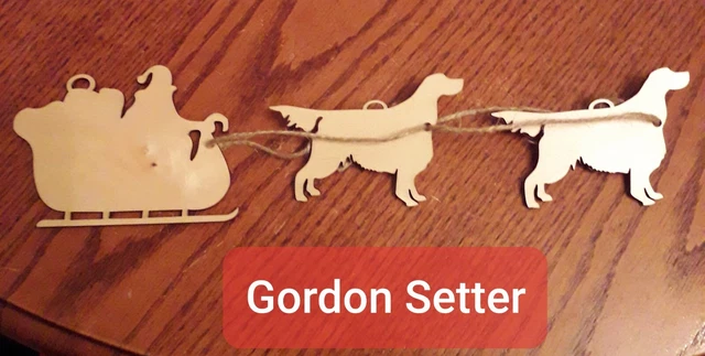 Hanging Christmas Decoration-Gordon Setter