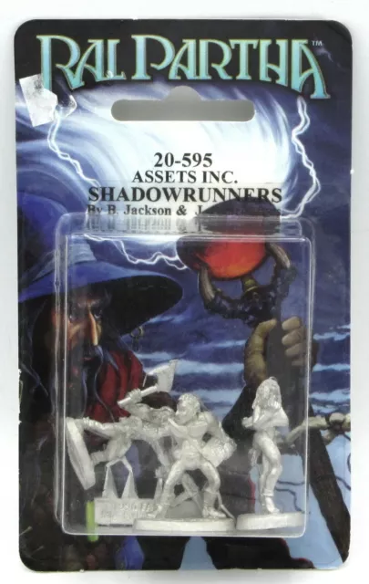 Ral Partha 20-515 Shadowrunners II (Shadowrun) Dwarf Male Female  Mercenaries NIB