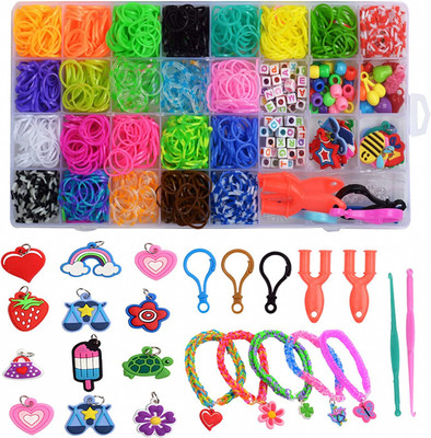 Idee Regalo Ragazza per Ragazze,Regalo Compleanno MAISITOO Kit per Braccialetti Bambina,123 PCS Kit di Creazione di Gioielli per Ragazze Braccialetti Kit Braccialetti fai da te Bambina 
