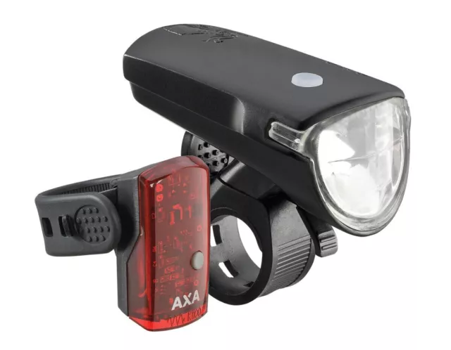 AXA Greenline 40 USB LED Headlight Lighting Set 40 LUX STvZO NEW / ORIGINAL PACKAGING