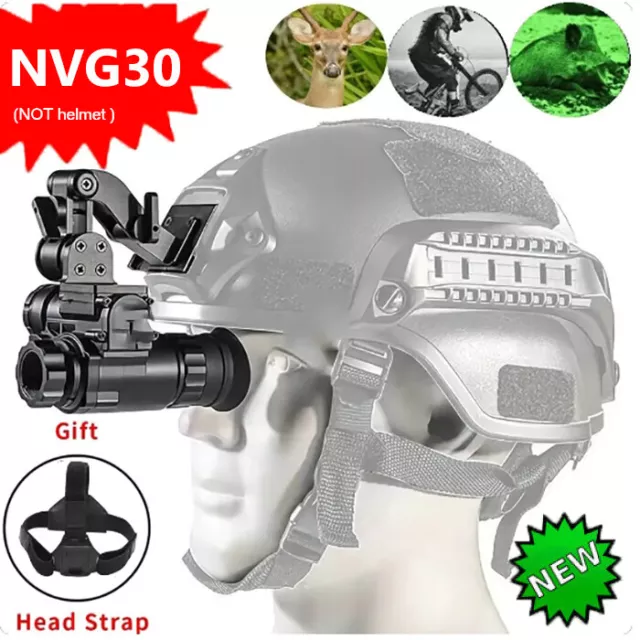 NVG30 Night Vision Goggles Monocular Green WIFI 1080p Tactical Helmet Hunting