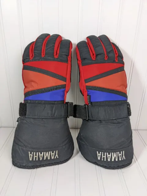 Vintage Yamaha Snowmobile Racing Riding Gloves Adult Size XS Extra Small