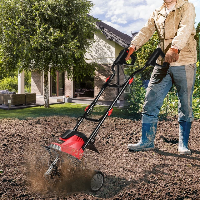 Gartenfräse Motorhacke Benzin Bodenfräse Gartenhacke Kultivator 7 PS 120cm Fräse