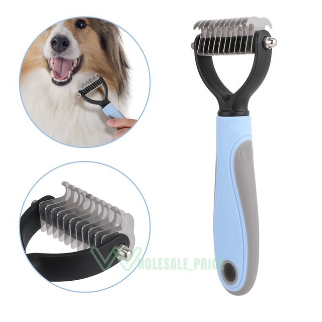 Peine para Perros y Gatos Cepillo de Recorte del Pelo Suelto Masaje de Mascota 3