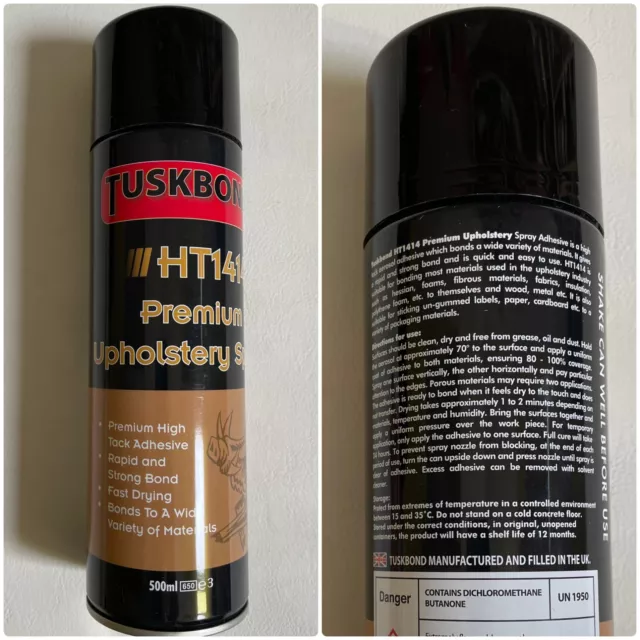 Tuskbond HT1414 Imbottitura Adesivo Spray Alto Tack per Divano Letto Artigianato Tessuto