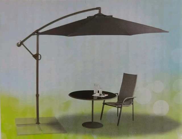 florabest patio umbrella PURPLE LEAF 10ft Durable Outdoor Umbrella, UV Umbrella, Navy Blue, Garden Sun ensuring it can withstand winds up to 20 mph FIRNEWST 10FT Patio Umbrellas, 8