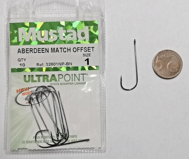 Scatola Da 50 Ami Mustad Aberdeen Mod. 3275 - Misura 7, Perfetti Per Pesca Alla Spigola, Qualità Norvegese