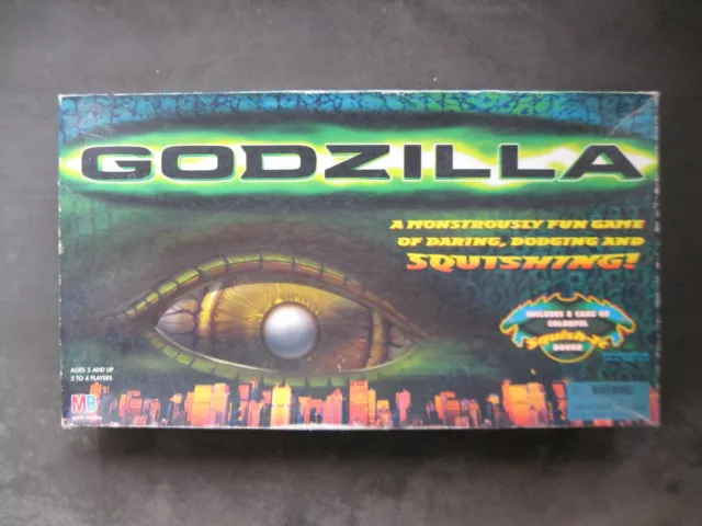 Milton Bradley 1998 Godzilla Board Game RARE