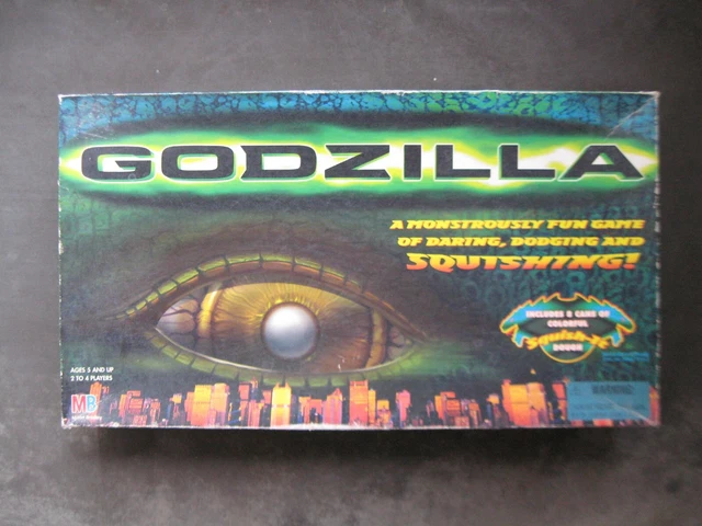 Milton Bradley 1998 Godzilla Board Game RARE