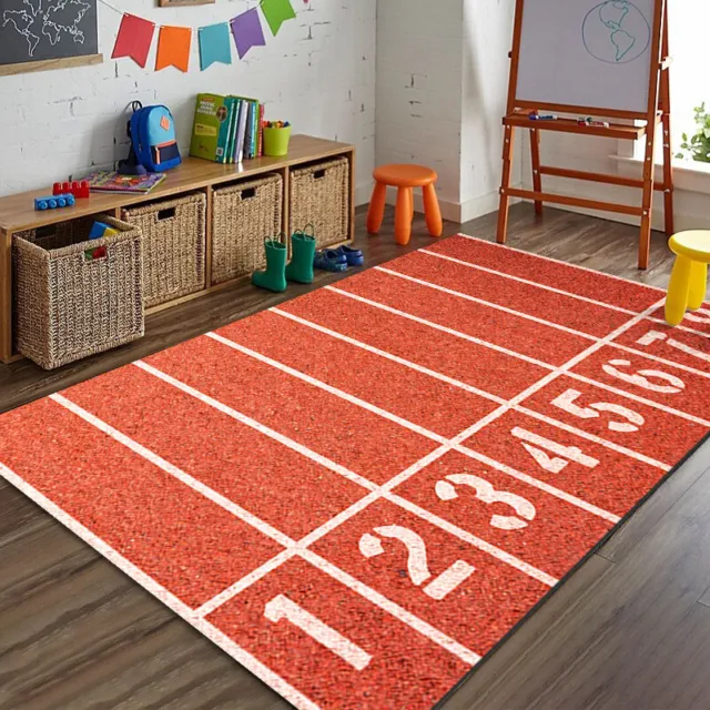 Football Soccer Pitch Rugs PlayHappy Floor Carpets Bedroom Rugs Soft Rugby Kids