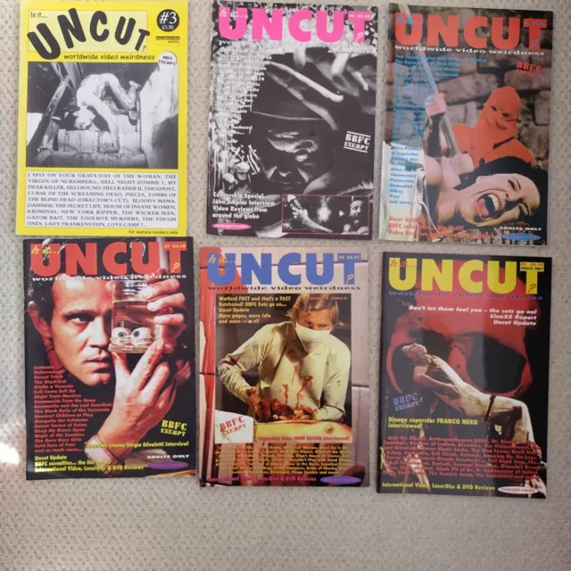 Is It Uncut magazine Job lot almost every issue. Horror slasher giallo/