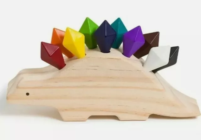 U-Play Crayon-O-Saurus crayon keeper with 10 uniquely shaped crayons