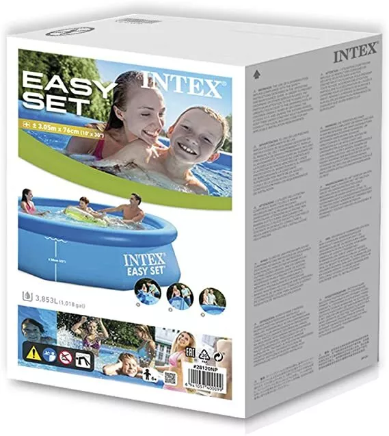 Intex Easy Set Up Inflatable Paddling Swimming Pool For Garden 10Ft X 30