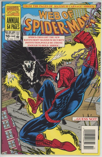 Web of Spider Man Annual #10 (1985) - 7.5 VF- *Shriek* Newsstand
