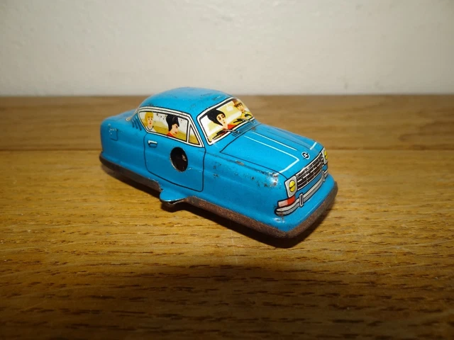 ANCIEN PETITE LOCOMOTIVE En Tole Mecanique Et Son Circuit D.r.p Germany