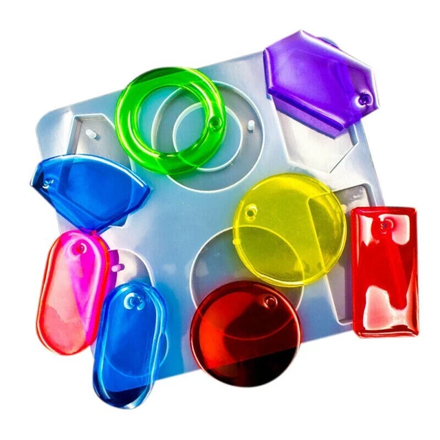 Epoxidharz Silikonform ANHÄNGER SET Gußform Basteln Epoxy Resin Silicone Mold
