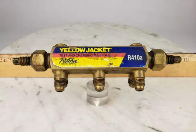 Yellow Jacket Brute 4 Ritchie Test Manifold R410a - Valve Shutoff Test Charging