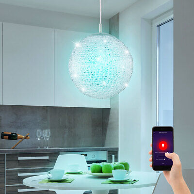 EGLO Smart RGB LED Plafond Lampe Suspendue Intensité Variable Lumière Jour App Timer 