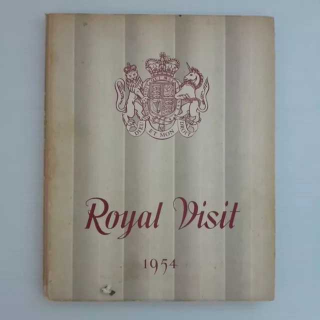 Queen Elizabeth II Royal Visit 1954 Australia Souvenir Hardcover.