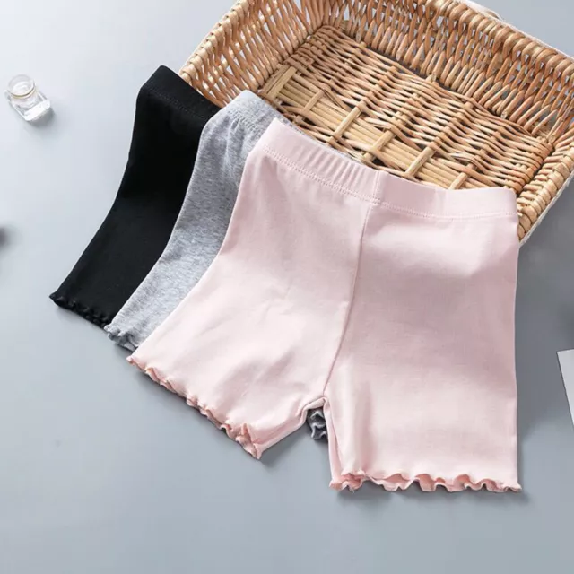 3/1Pack Kids Short Pants Cotton Underwear Girls Safety Panties Shorts Underpants