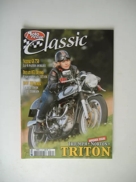 MOTO REVUE CLASSIC n°35 TRITON-SUZUKI GS 750-DUCATI 851 DESMO-BMW 800 GS SCHEK