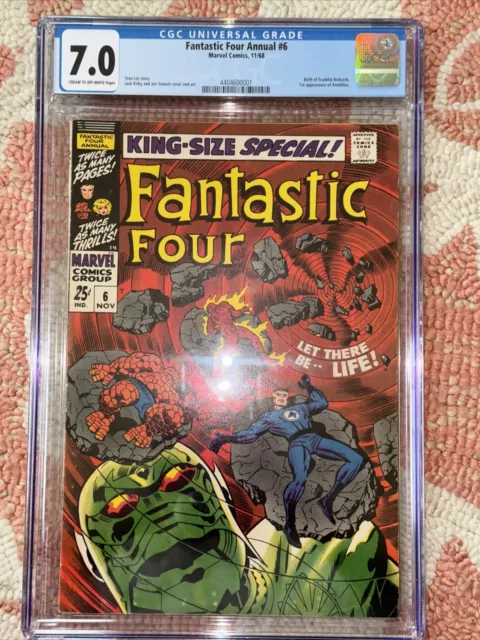 Fantastic Four Annual #6 CGC 7.0 1968 1st app. Franklin Richards