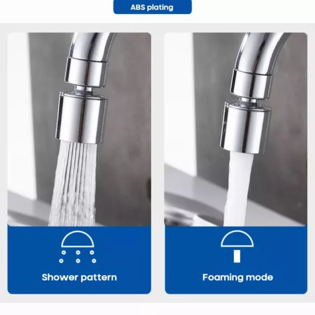 Kitchen Tap Head Water Saving Faucet Extender Sprayer Sink Spray Aerator Set UK 3