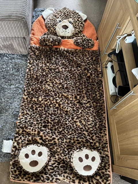 HugFun Saco de Sueño Guepardo Peluche Animal 1 Niños Abrazo Divertido Saco de Dormir