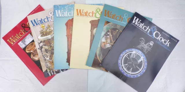 NAWCC 2013  CLOCK & WATCH BULLETINS 6 Vol Seth Thomas Bulova Gruen Ball Cuckoos