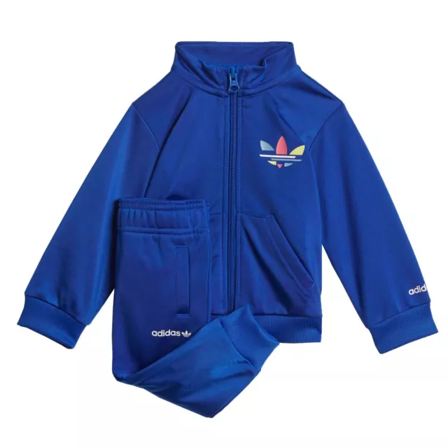 Adidas Originals Niños Chicos Bebé Jogger Superstar Pantalón Azul Colorido Traje