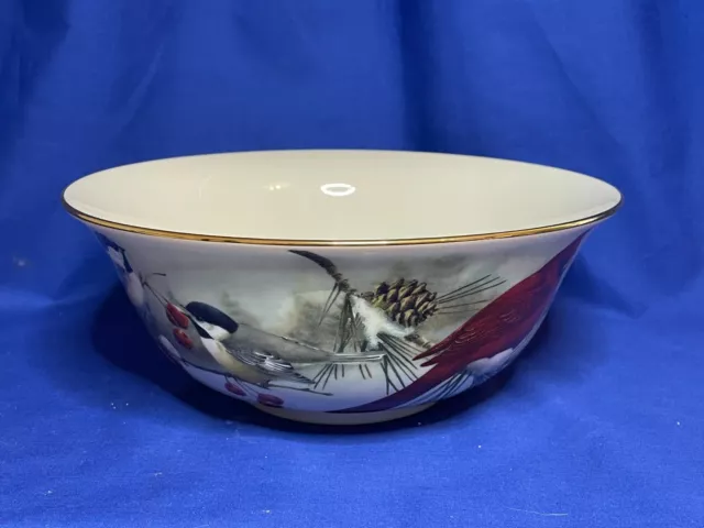 Lenox china Winter Greetings Scenic pattern serving bowl