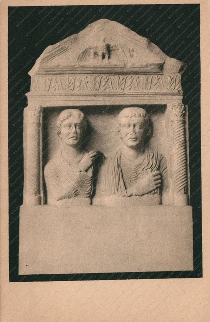 Musée archéologique Stele funéraire Spalato Nadgrobni spomenik Split Postcard