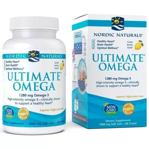 NORDIC NATURALS, ULTIMATE OMEGA Zitron 1280mg 60 Weichkapseln SUPER PREIS