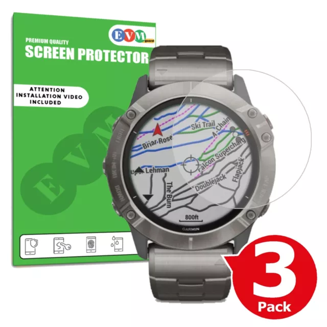 SCREEN PROTECTOR FOR Garmin fenix 6X Pro Solar Edition 51mm TPU