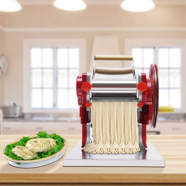 Commercial Manual Pasta Press Maker Noodle Machine Dumpling Skin Roller Maker 