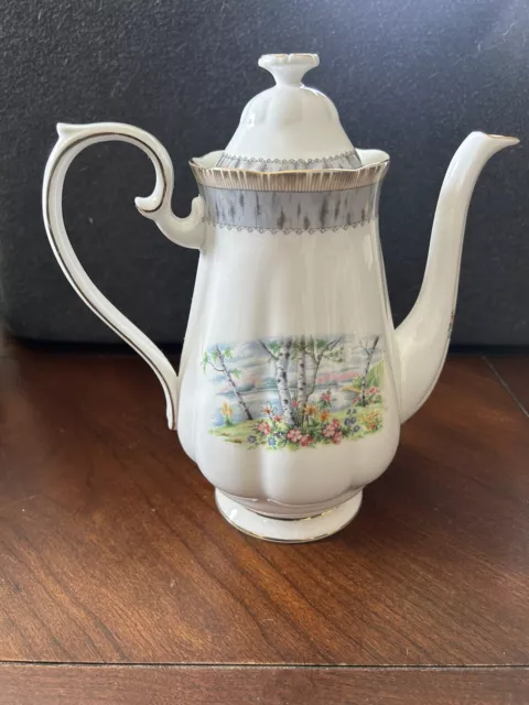 Royal Albert Silver Birch Coffee Pot