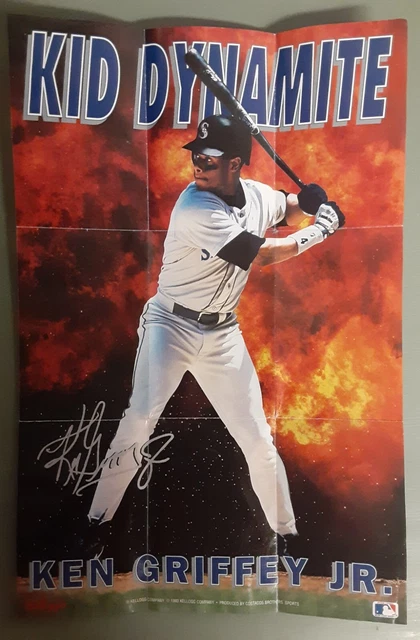 1993 Kelloggs Ken Griffey Jr. Seattle Mariners “Kid Dynamite” MLB Poster HOF