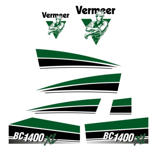Vermeer BC1400XL Brush Chipper Decal Kit for BC 1400 XL