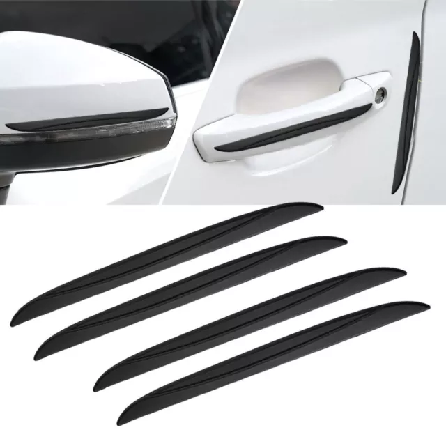 4pcs Car Door Bumper Guard Edge Scratch Protector Strip Sticker Trim Accessories