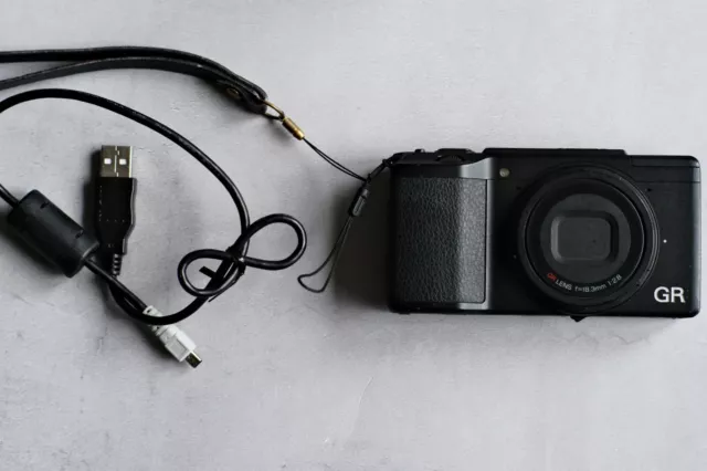 Ricoh GR II 16.2MP Black Compact Digital Camera All Work