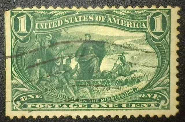 US Scott #285, 1898 1c Trans-Mississippi Exposition -VF/XF Centering - Used