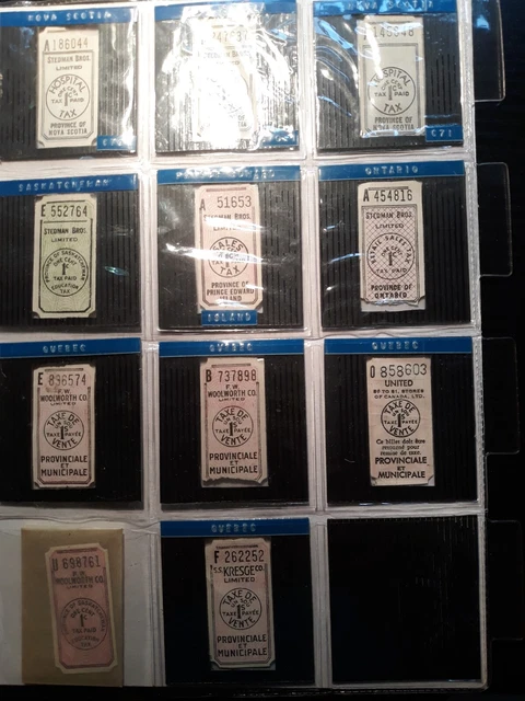 18 different Canadian sales tax tokens and other tokens