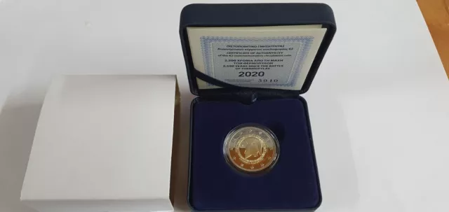 2 Euro Gedenkmünze Griechenland 2020 Thermophylen im  Etui  / PP  /  Proof